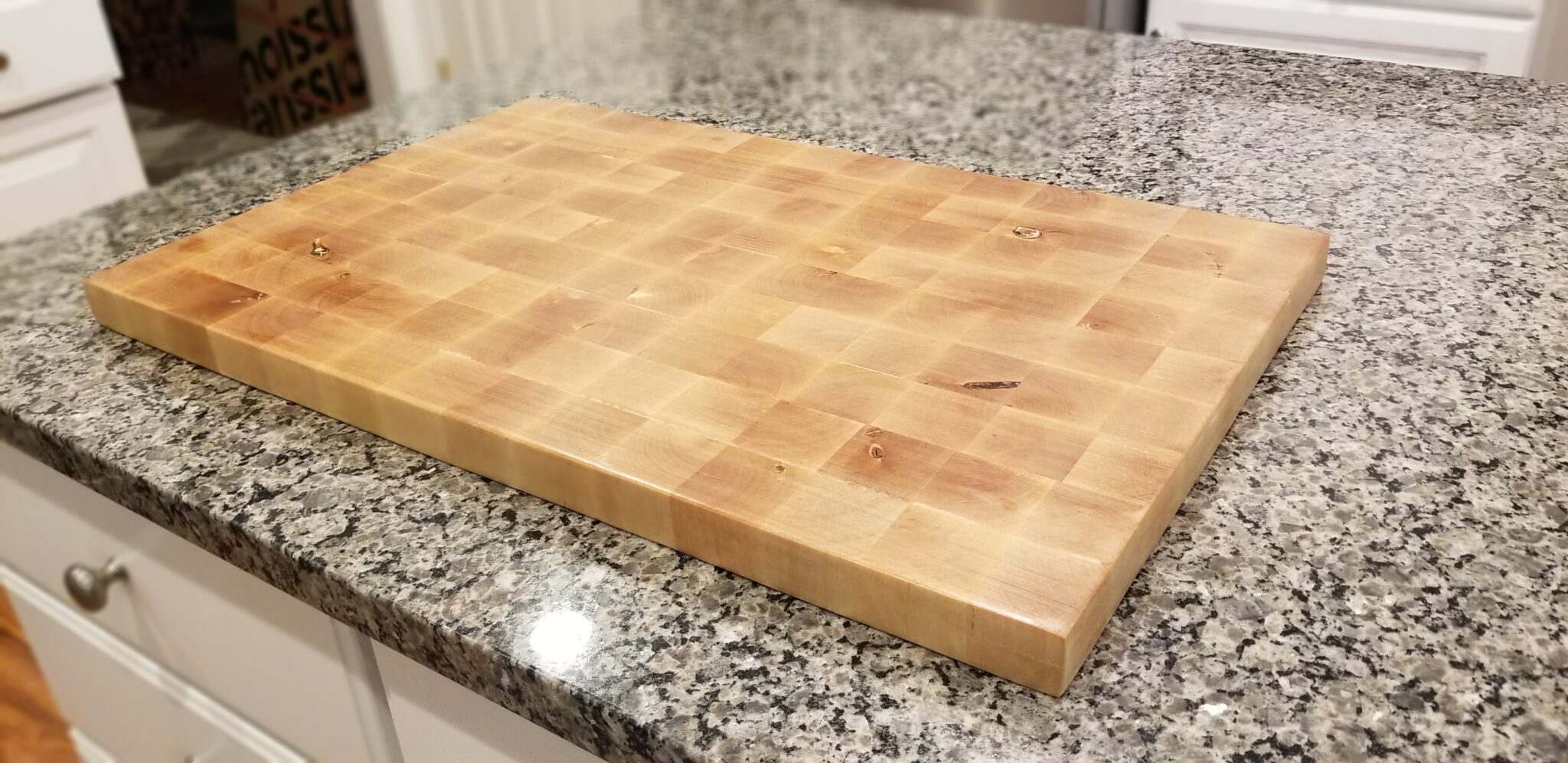 Birch end grain chopping board 25x15.5x1.25 Neil Joyce Woodworking